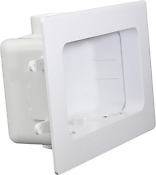 Tc300 Replacement Washing Machine Outlet Box With Faceplate White Abs