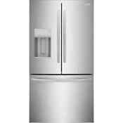 Frigidaire 27 8 Cu Ft French Door Refrigerator With Ice Maker Stainless Steel