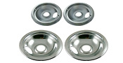 316048413 316048414 Frigidaire Stove Drip Pan Set Two 6 Inch Two 8 Inch