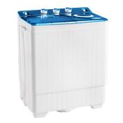 Semi Automatic Twin Tubs 420w Washing Machine 26lbs Drain Home Clothing Top Load
