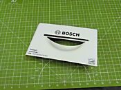 Front Load Washer Liquid Detergent Dispenser Drawer Handle 00649707 For Bosch