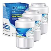 3 Pcs Compatible With Ge Mwf Rwf1060 Mwfp Refrigerator Water Filter