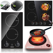 Karinear Electric Cooker Induction Cooktop 1 2 4 Burner Stove Top Cooking Hob