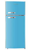 Rca Rfr786 Blue 2 Door Apartment Size Refrigerator With Freezer 7 5 Cu Ft