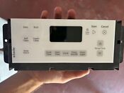 White Whirlpool Oven Control Panel