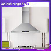 30 Inch Kitchen Ventilation Range Hood 760cfm Stainless Steel Led Wall Mounted