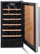 Wine Cooler Under Counter Wine Fridge 15 Inch 31 Bottle Freestanding Us Black