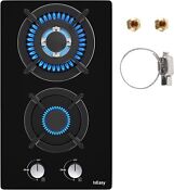 Gas Cooktop Stove Top 2 Burners Built In Kitchen Cooker Ng Gas Stove 12 20 Inch