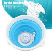Ultrasonic Folding Laundry Tub Washing Machine Automatic Clothes Mini Bucket Usb