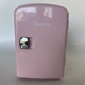 Personal Chiller Mini Fridge Small Space Cooler Pink 4 Liter 6 Can Ac Dc Port 