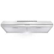 30 In Under Cabinet Range Hood 3 Prong Plug Stainless Steel Led Mesh Filters
