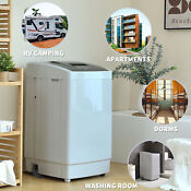 Portable Full Automatic Washing Machine Compact Powerful Washer Shock Absorption