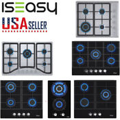 2 5 Burners Gas Stove Built In Stainless Steel Tempered Glass Lpg Ng Cooktop