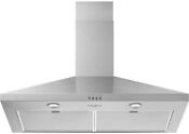 Kitchen Whirlpool 36 In Contemporary Wall Mount Range Hood Stainless Steel