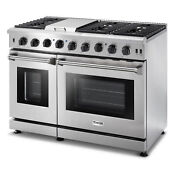 Thor Kitchen 48 Professional 6 Burner Gas Range Double Oven Stainless Steel