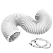 Teaierxy 4 Inch 8ft Dryer Vent Hose Flexible Insulated Air Ducting Vent Hose 