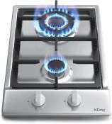 2 Burners Gas Stove 12 Built In Gas Cooktops Stainless Steel Lpg Ng Gas Cooktops