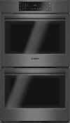 Bosch 800 Series Hbl8642uc 30 Double Electric Wall Oven Black Stainless Steel