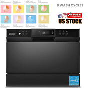 Countertop Energy Star Portable Dishwasher 6 Place Settings 8 Wash Programs 49db