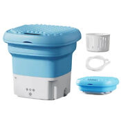 Mini Folding Washing Machine Portable For Clothes With Drain Basket Travel Q6n0
