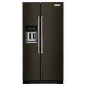 Kitchenaid Krsf705hbs 36 Side By Side Refrigerator In Black Stainless Steel