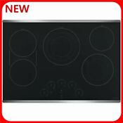 Ge Cafe 30 In Electric Touch Control Cooktop Cep90302nss
