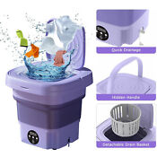 8l Portable Washing Machine Mini Washer Foldable Washer Spin Dryer Small Travel