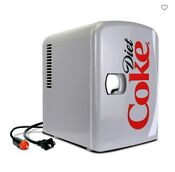Coca Cola Diet Coke 4l Portable Cooler Warmer 12v Ac Dc Mini Fridge