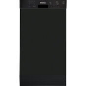 Danby 18 Built In Dishwasher With Front Controls In Black Ddw18d1eb