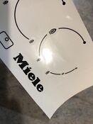 Miele Gas Cooktop Panel Print Decal Sticker And Logo 