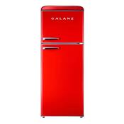 Galanz Retro Top Freezer Refrigerator W Dual Door True Freezer 10 0 Cu Ft Red