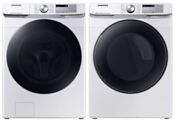 Samsung Dvg50r8500w Wf45b6300aw Washer Gas Dryer Mix Match Set In White