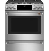 Caf Cgs700p2ms1 30 Inch Smart Slide In Convection Gas Range In Stainless Steel