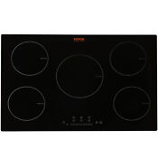 Vevor 30 Electric Induction Cooktop Ceramic Glass Stove 5 Burners Touch Control