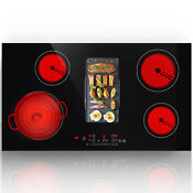 Electric Cooktop 36in 5 Burner Ceramic 8600w 9 Heating Touch Stove Protection