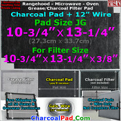 Range Hood Charcoal Filter Pad Broan 99010308 Bpsf30 Ge Wb02x10707 Qs Ws Jv5 Jg