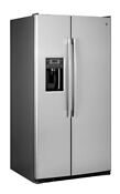 Ge 21 9 Cu Ft Side By Side Refrigerator In Stainless Steel