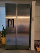 Samsung Rs27t5200sr 27 4 Cu Ft Side By Side Refrigerator With Ice Maker 