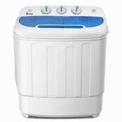 Washing Machine Compact Twin Tub Washer Spin Dryer 13 Lbs Dorm Apartment
