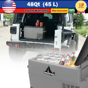 Freezer 45l Portable Refrigerator Cooler Car Travel Truck Fridge Camping 12v 24v