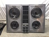 Vintage Jenn Air Model 89891 Stainless 30 Electric Downdraft Cooktop Extras 
