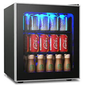 60 Can Beverage Cooler Refrigerator Drink Dispenser Machine Mini Fridge For Bar