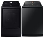 Samsung Dvg50b5100v Wa55a7700av Washer Dryer Mix Match Set In Black Stainless