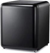1 7 Cu Ft Retro Black Mini Fridge W Freezer Removable Shelves Refrigerator Home