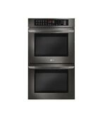 Nib Lg 30 In Black Stainless Double Electric Convection Wall Oven Lwd3063bd