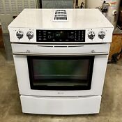  Watch On Youtube Used Jenn Air 30 Downdraft Electric Range Stove Oven White