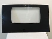 Jenn Air Wall Oven Door Glass 74005618 Oem Used Glass Replacement Black Curved