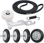 4581el2002c Dryer Drum Roller Wheel And Shaft Pack Of 4 For Lg 4581el2002h