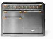 Aga Elise Series Ael481inabss 48 Induction Range Stainless Steel Brass Trim