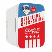 Retro Ad Coca Cola Coke Mini Fridge Compact Personal Refrigerator Cooler Warmer
